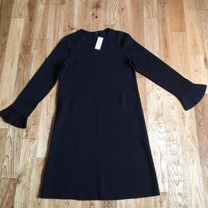 Ann Taylor NWT Black Knit Fluted Sleeve Dress Sz M